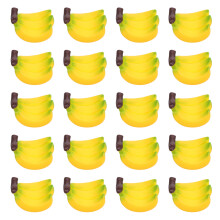 24 Sztuki Miniatury Bananów Z Żywicy Do Dekoracji Domku Lalek