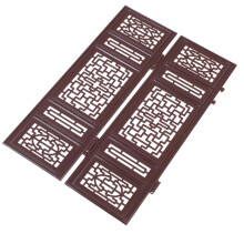 1Paar Mini Vouwscherm Plastic Miniatuur Sfeerdecoratie