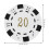 50 Plastic Chips Munten Aantallen Telling 9