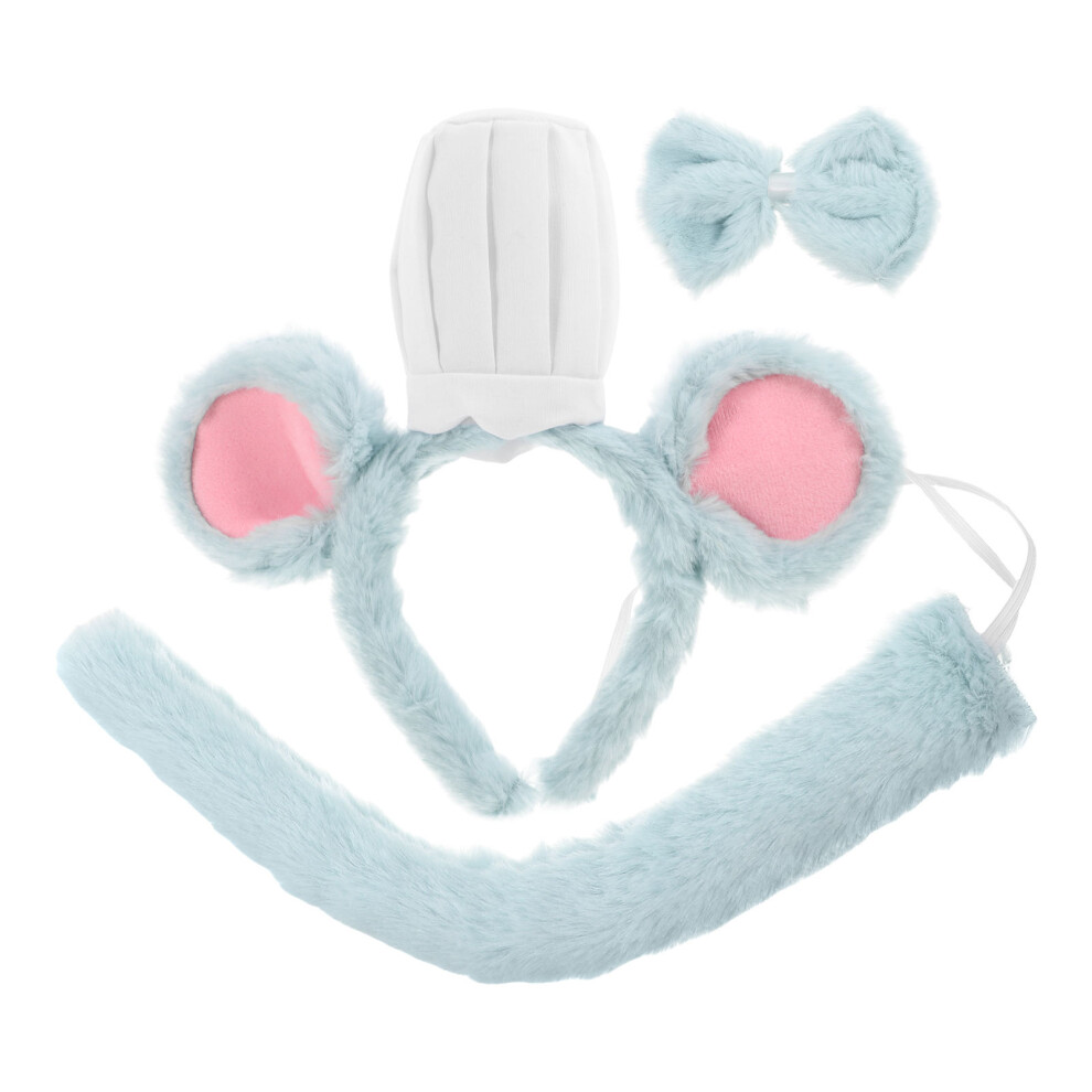 3 Sztuki Opaska Na Myszka Kokarda Ogon Kostium Ryszarki Zielony-image