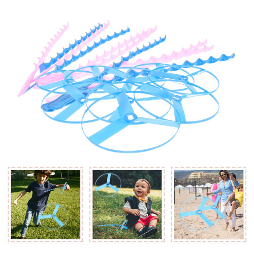 10Stk Kinder Flugspielzeug Kunststoff Fliegende Scheiben 2