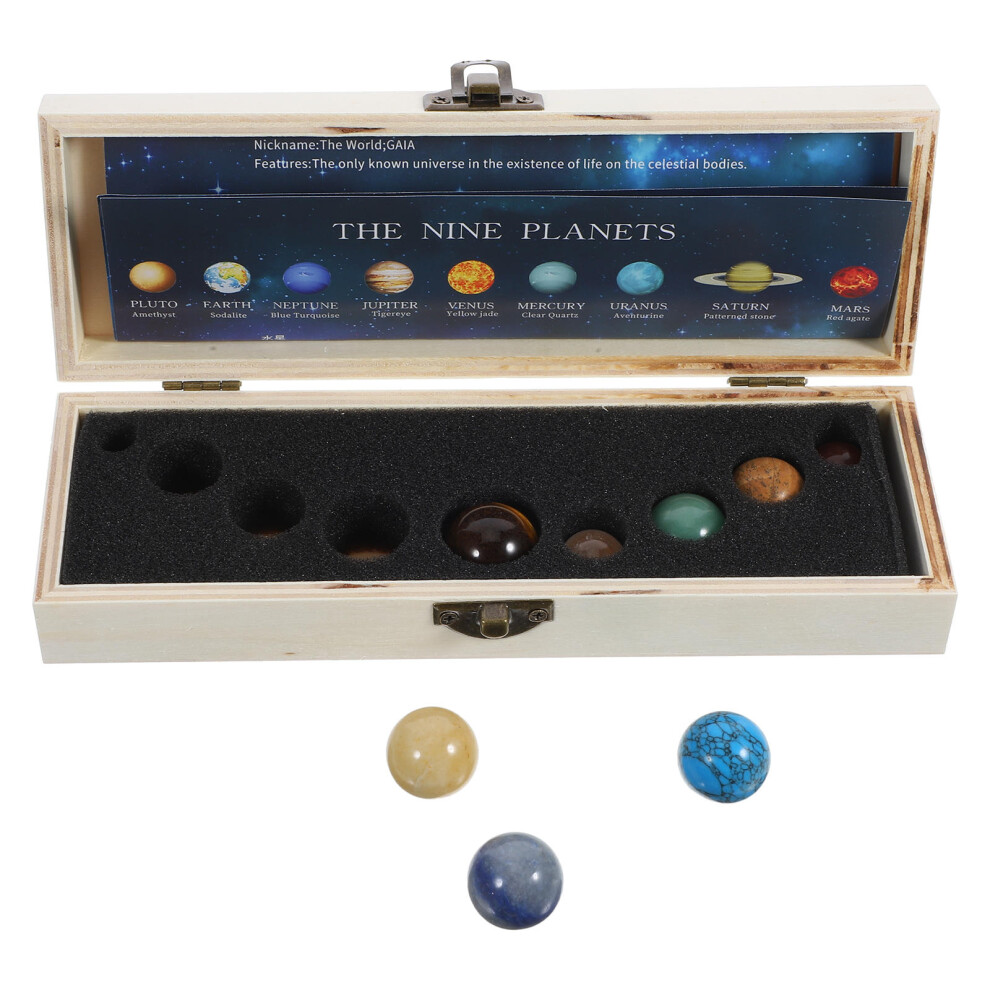 Zestaw Mineralne Dziewięć Planet Ozdoby Biurkowe Dekoracje-image