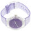 Relógio Transparente com Pulseira de Silicone e Glitter 1