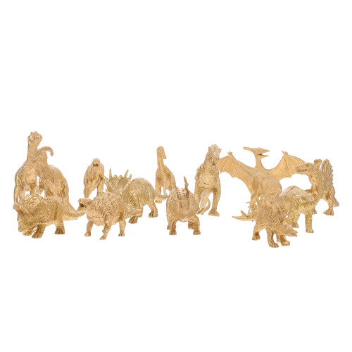 14Pcs De Dinossauros Decorativos De Simulação 1