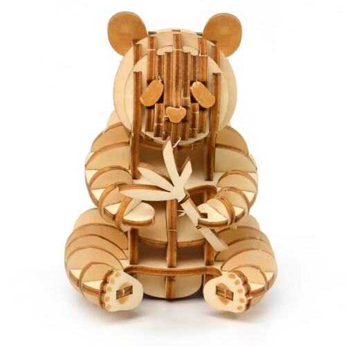 In Legno 3D Da Te Panda Per Bambini 2