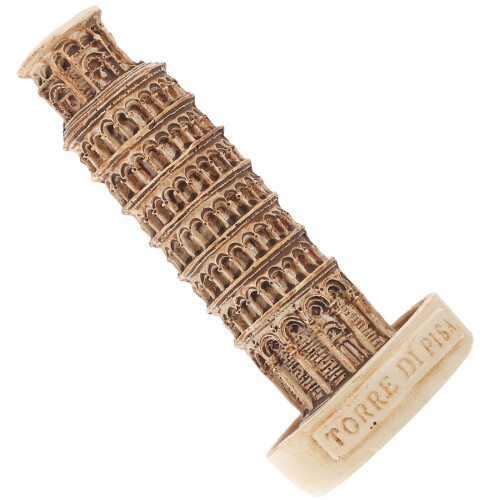 Miniatura Da Torre Inclinada De Pisa Resina Edifício 2