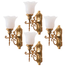 4 Sztuki Miniatury Lamp Naściennych Do Sandtable