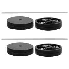 2Pcs Mini Barbell Casa De Bonecas Prop Miniatura Haltere Fitness