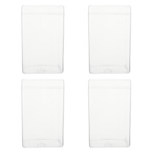 4Pcs De Exibição Acrílico Transparente Para Armazenamento