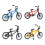 4 Unidades Mini Bicicletas De Dupla Barra Para Dedos 1