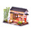 1 Conjunto Casa Estilo Chinês, Brinquedo Montagem Diy 5
