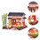 1 Conjunto Casa Estilo Chinês, Brinquedo Montagem Diy 6