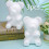 3Pcs De Urso Adorável Bolas Brancas Para Decoração Diy 4