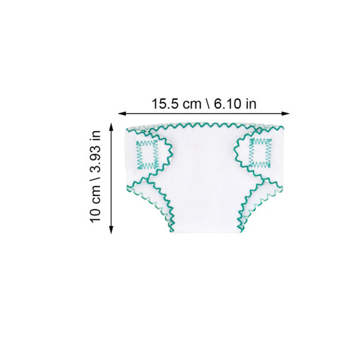 4 Unidades Fraldas Para 46 Cm Reutilizáveis E Laváveis 1