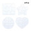 4 Unidades Kids Coloring Blank Puzzle -Cabeça Doodle Board 1