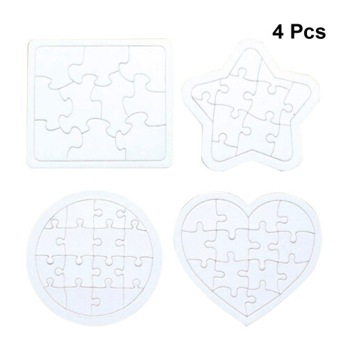 4 Unidades Kids Coloring Blank Puzzle -Cabeça Doodle Board