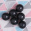 50 Unidades 6 Cm Bolas Plástico Piscina Resistente Compressão Preto 8