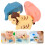 3Pcs Brinquedo De Banho Infantil Com Animais De Desenho 3