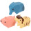 3Pcs Brinquedo De Banho Infantil Com Animais De Desenho 4