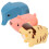 3Pcs Brinquedo De Banho Infantil Com Animais De Desenho 7