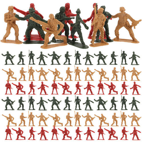 200 Pcs De Soldados Miniatura Do Exército Plástico 1