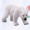 1 Miniatura De Urso Polar Plástico Para Decoração 10