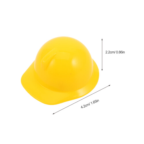 25 Unidades Mini Chapéus De Construção Plástico Para Decoração 1