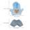 Conjunto De Roupas De Pelúcia Mini Urso: Capuz E Calças Para 20Cm 2