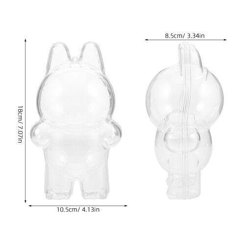 De Exibição Acrílico Transparente Para Bonecas E 1