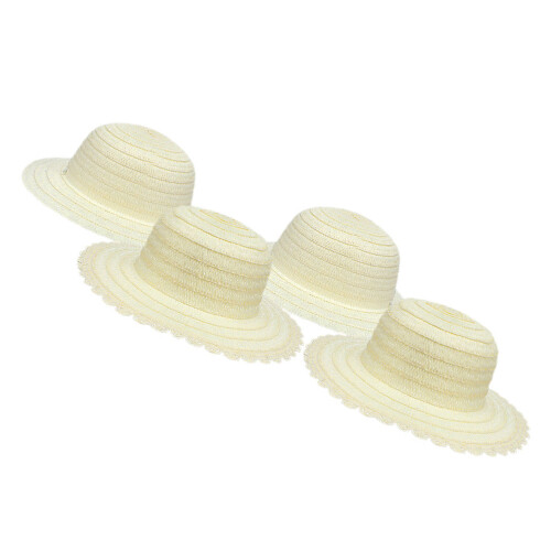 4Pcs Chapéus De Brancos Para Crianças, Ideais Para Praia E