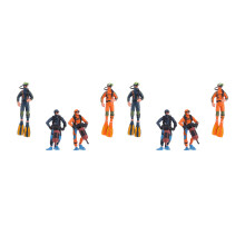 8 Unidades Mergulhador PVC Para Decoração Miniatura