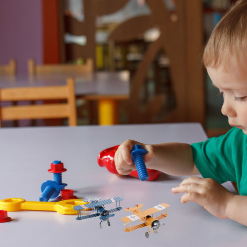 2 Pcs De Avião Antigo Para Decoração E Brinquedo 2