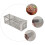 6 Polegadas Quadrado Aço Inoxidável Para Pellets Bbq 8