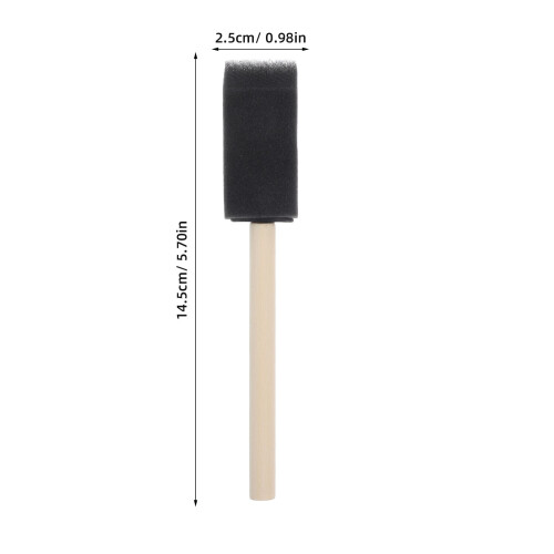 36 Pcs Escovas De Espuma Com De Para Pintura E Artesanato 1