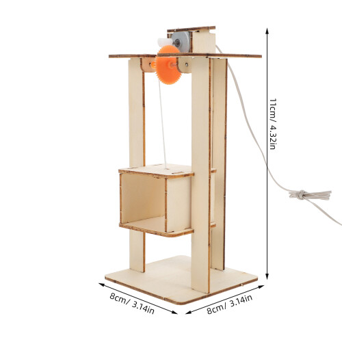 Brinquedo Elevador Manual Diy Com Guindaste E Bateria 1