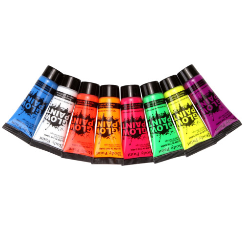 8 Unidades Tinta Fluorescente Para E Maquiagem Neon 2