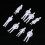 10 Unidades Mini Pessoas Brancas 1:75 27Mm Para 11