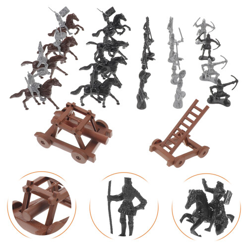 Conjunto De De Soldado Miniatura Medievais 2