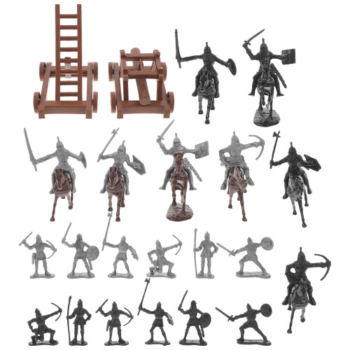 Conjunto De De Soldado Miniatura Medievais 1