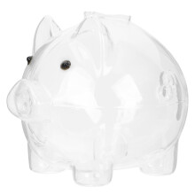 Decorativo Transparente Porquinho Para Poupança