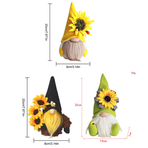 3 Unidades Duende De Pelúcia Com Para Decoração 1