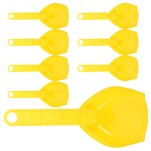 8Pcs Plastskopor Strand Sand Leksaker Gräv Spade