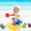 8Pcs Plastskopor Strand Sand Leksaker Gräv Spade 8