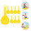 8Pcs Plastskopor Strand Sand Leksaker Gräv Spade 5
