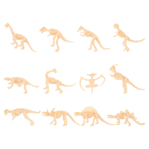 60 Pcs Dinosaurie Skelett Modell Leksak För Barn 1