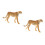2St Simulation Leopard Figurin Plast Modell För Lek 4