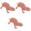 3Pcs Simulerad Mole Modell Leksak Figur 5