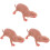 3Pcs Simulerad Mole Modell Leksak Figur 4