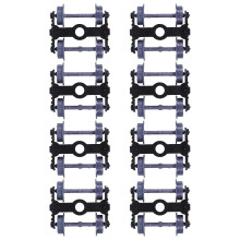 8 Unidades 1/75 Carro Com Plástico Acessórios