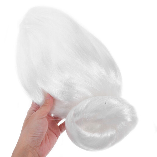 Wig De Velha Sra Santa Penteado Coque 2